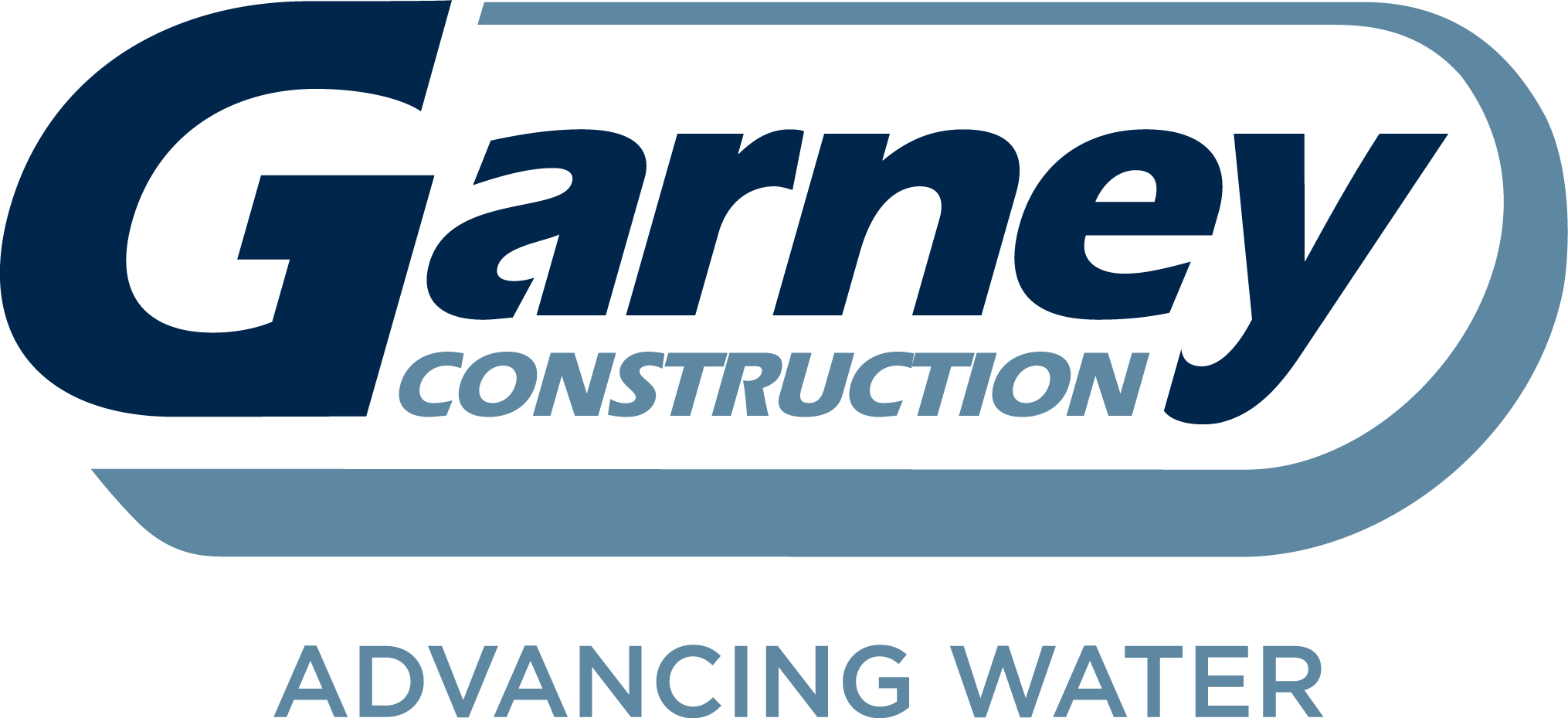 Garney Logo Advancing Water Two Blues-1